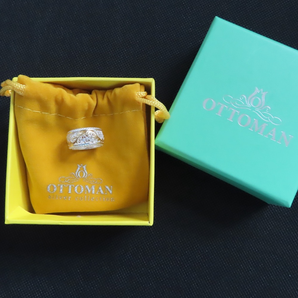 Ottoman | 14k Gold-Plated & Sterling Silver Filigree Band